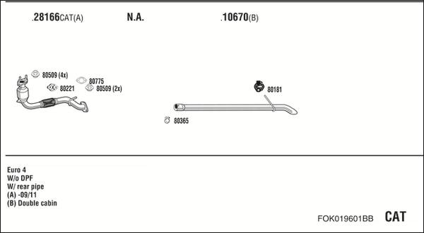 Walker FOK019601BB - Impianto gas scarico autozon.pro