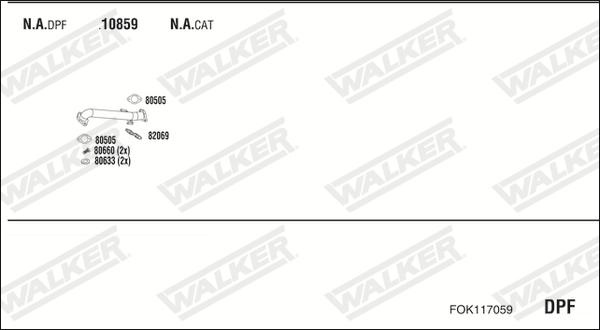 Walker FOK117059 - Impianto gas scarico autozon.pro