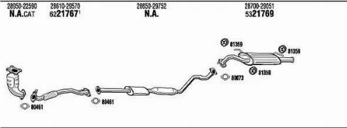 Walker HY65008 - Impianto gas scarico autozon.pro