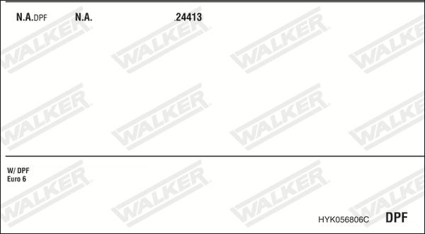 Walker HYK056806C - Impianto gas scarico autozon.pro