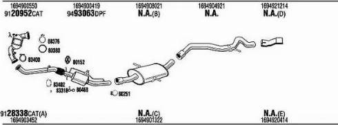 Walker MBK018508CA - Impianto gas scarico autozon.pro