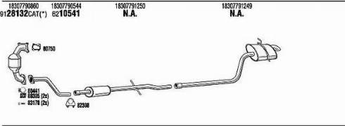 Walker MNK017171A - Impianto gas scarico autozon.pro