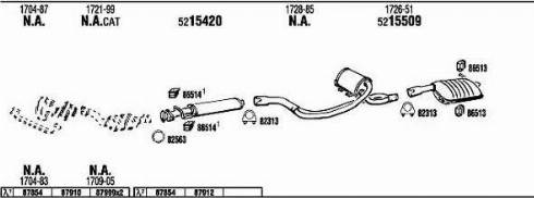 Walker PE60513 - Impianto gas scarico autozon.pro