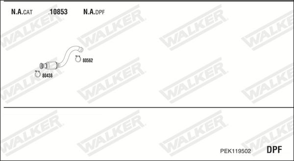 Walker PEK119502 - Impianto gas scarico autozon.pro