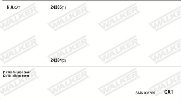 Walker SMK108765 - Impianto gas scarico autozon.pro