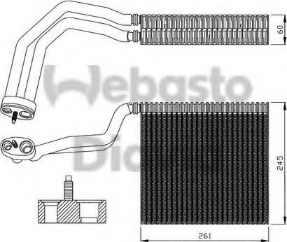 Webasto 82D0526139MA - Evaporatore, Climatizzatore autozon.pro