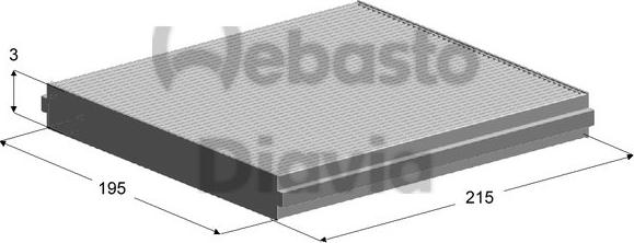 Webasto 82D0325146A - Filtro, Aria abitacolo autozon.pro