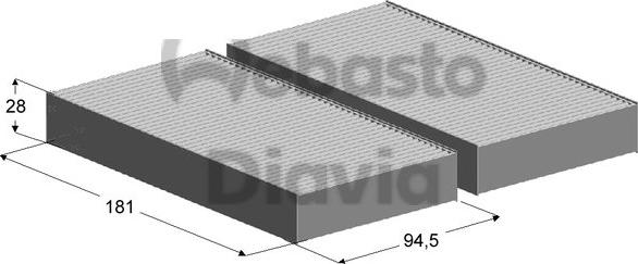 Webasto 82D0325141A - Filtro, Aria abitacolo autozon.pro