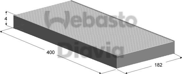 Webasto 82D0325142A - Filtro, Aria abitacolo autozon.pro