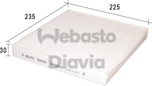 Webasto 82D0325153A - Filtro, Aria abitacolo autozon.pro