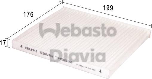 Webasto 82D0325163A - Filtro, Aria abitacolo autozon.pro