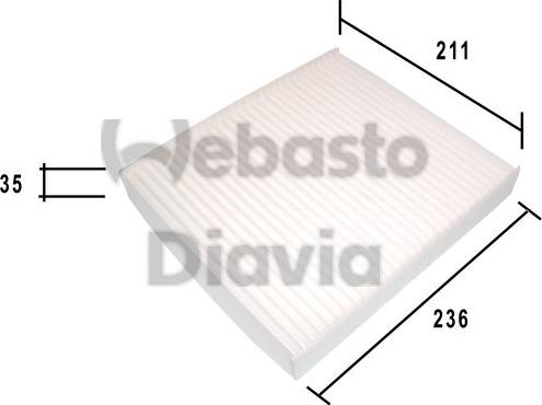 Webasto 82D0325180A - Filtro, Aria abitacolo autozon.pro