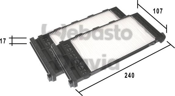 Webasto 82D0325181A - Filtro, Aria abitacolo autozon.pro