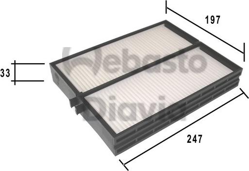 Webasto 82D0325179A - Filtro, Aria abitacolo autozon.pro