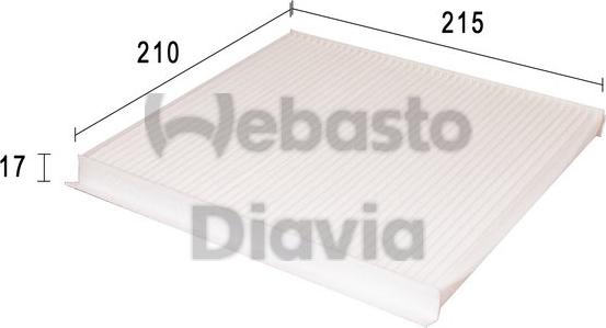 Webasto 82D0325175A - Filtro, Aria abitacolo autozon.pro