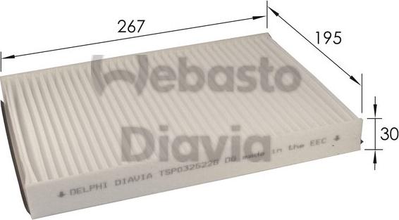 Webasto 82D0325226A - Filtro, Aria abitacolo autozon.pro