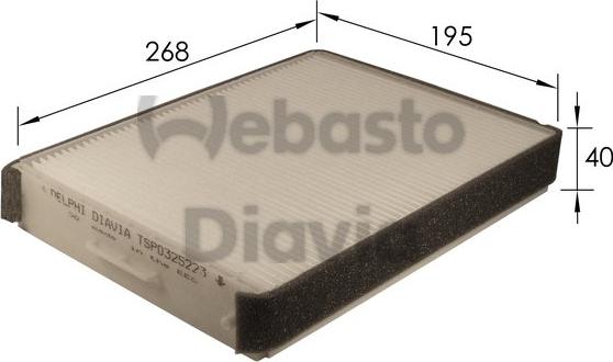 Webasto 82D0325223A - Filtro, Aria abitacolo autozon.pro