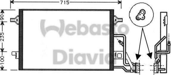 Webasto 82D0225453A - Condensatore, Climatizzatore autozon.pro