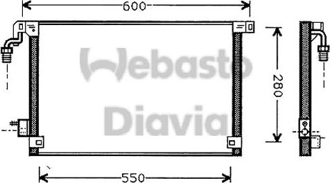 Webasto 82D0225412A - Condensatore, Climatizzatore autozon.pro