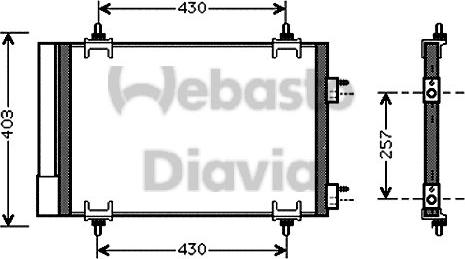 Webasto 82D0225549A - Condensatore, Climatizzatore autozon.pro