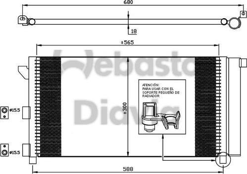 Webasto 82D0225553A - Condensatore, Climatizzatore autozon.pro