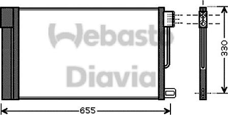 Webasto 82D0225552A - Condensatore, Climatizzatore autozon.pro