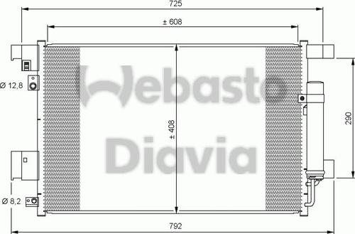 Webasto 82D0225648A - Condensatore, Climatizzatore autozon.pro