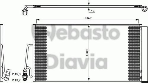 Webasto 82D0225612A - Condensatore, Climatizzatore autozon.pro