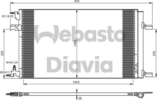 Webasto 82D0225684A - Condensatore, Climatizzatore autozon.pro