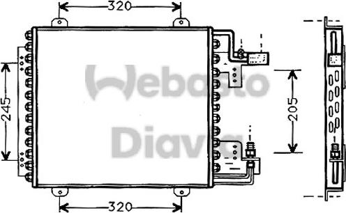 Webasto 82D0225089B - Condensatore, Climatizzatore autozon.pro