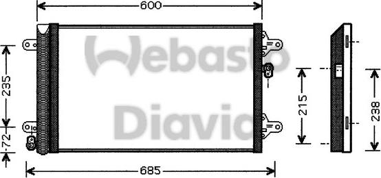 Webasto 82D0226109MA - Condensatore, Climatizzatore autozon.pro