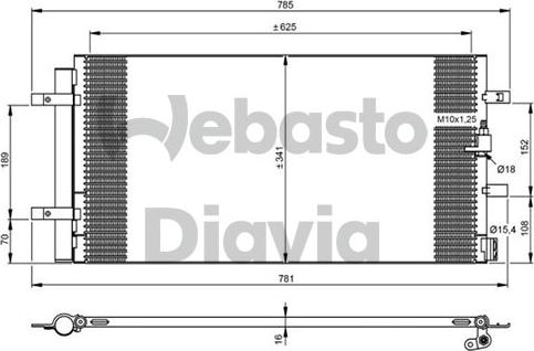 Webasto 82D0226294MA - Condensatore, Climatizzatore autozon.pro