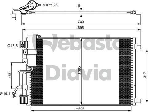 Webasto 82D0226290MA - Condensatore, Climatizzatore autozon.pro