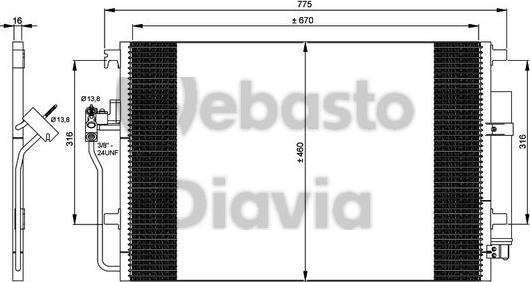 Webasto 82D0226243MA - Condensatore, Climatizzatore autozon.pro