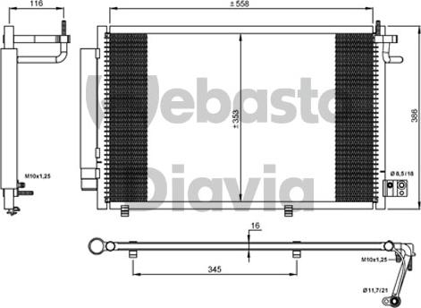 Webasto 82D0226269MA - Condensatore, Climatizzatore autozon.pro