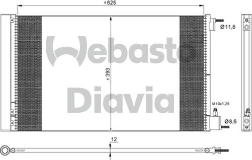 Webasto 82D0226284MA - Condensatore, Climatizzatore autozon.pro