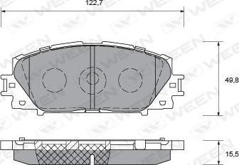 Ween 151-0021 - Kit pastiglie freno, Freno a disco autozon.pro