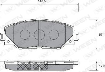 Ween 151-0022 - Kit pastiglie freno, Freno a disco autozon.pro