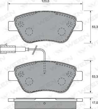 ATE 603810 - Kit pastiglie freno, Freno a disco autozon.pro