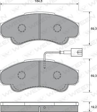 ATE 604979 - Kit pastiglie freno, Freno a disco autozon.pro