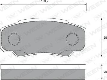 Ween 151-1920 - Kit pastiglie freno, Freno a disco autozon.pro