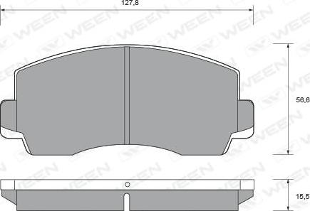 Ween 151-1457 - Kit pastiglie freno, Freno a disco autozon.pro