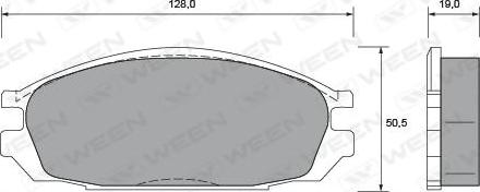 Ween 151-1414 - Kit pastiglie freno, Freno a disco autozon.pro