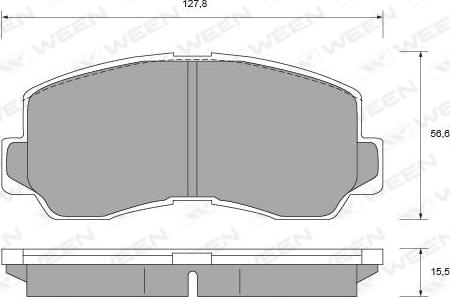 Ween 151-1434 - Kit pastiglie freno, Freno a disco autozon.pro