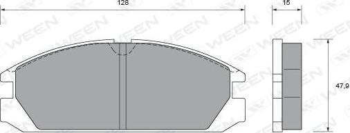 Ween 151-1433 - Kit pastiglie freno, Freno a disco autozon.pro