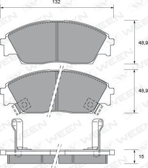 BOSCH 986460972 - Kit pastiglie freno, Freno a disco autozon.pro