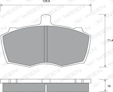 Ween 151-1423 - Kit pastiglie freno, Freno a disco autozon.pro