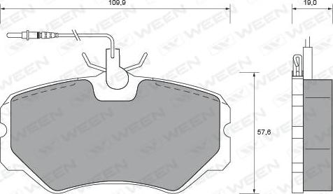 Ween 151-1598 - Kit pastiglie freno, Freno a disco autozon.pro