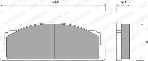 Ween 151-1597 - Kit pastiglie freno, Freno a disco autozon.pro