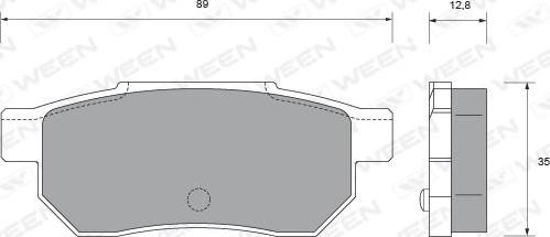 Ween 151-1549 - Kit pastiglie freno, Freno a disco autozon.pro